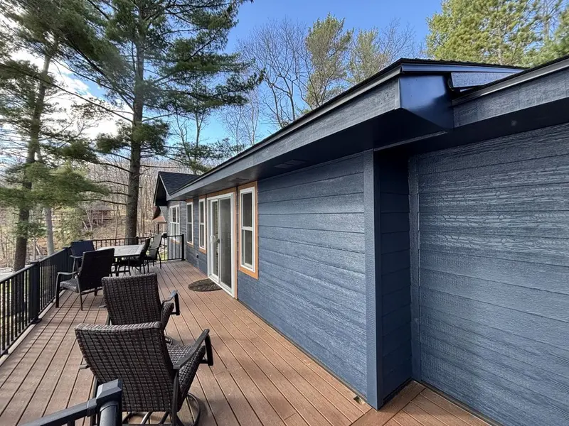 Interior and exterior lake home remodel by Tri-County Professional Builders
