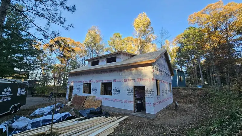 Framing project in the Brainerd Lakes Area